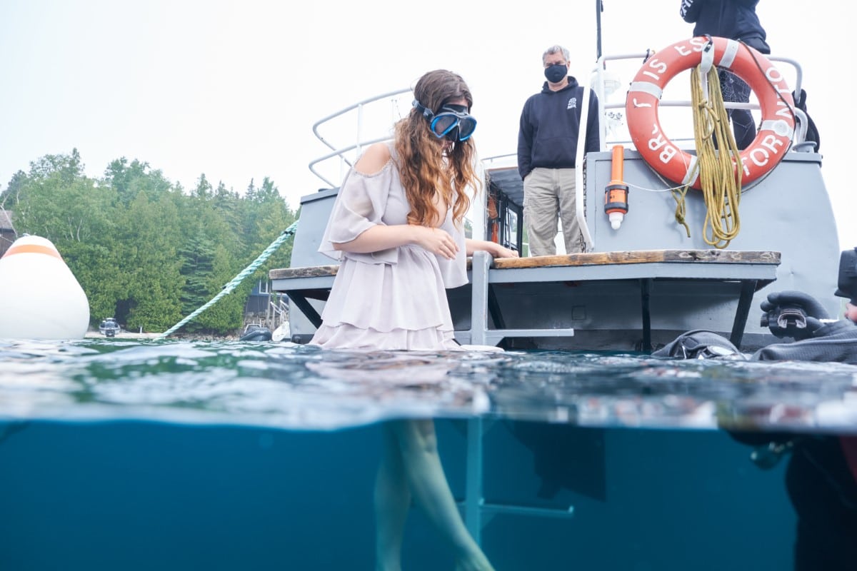 Behind the Scenes of Steve Haining World Record Underwater Photo Shoot