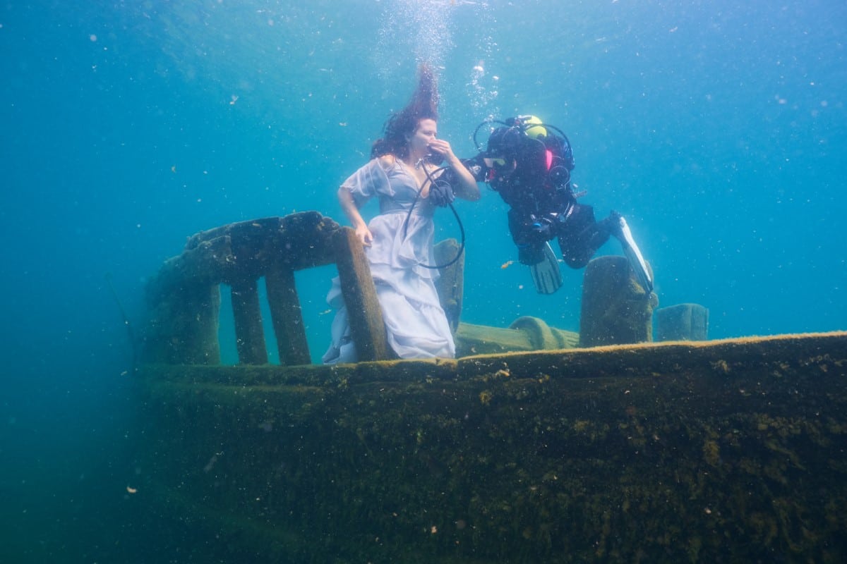 Behind the Scenes of Steve Haining World Record Underwater Photo Shoot