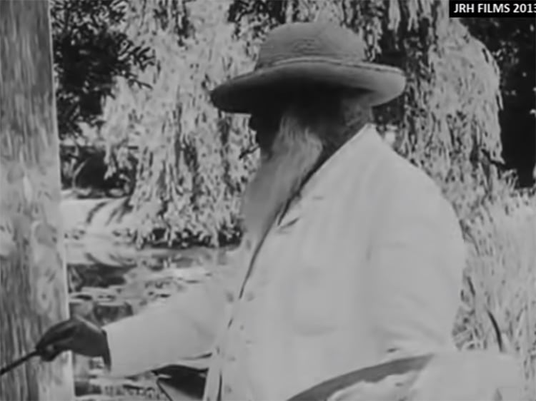 Watch Claude Monet Paint at Giverny in This Archival 1915 Video Footage