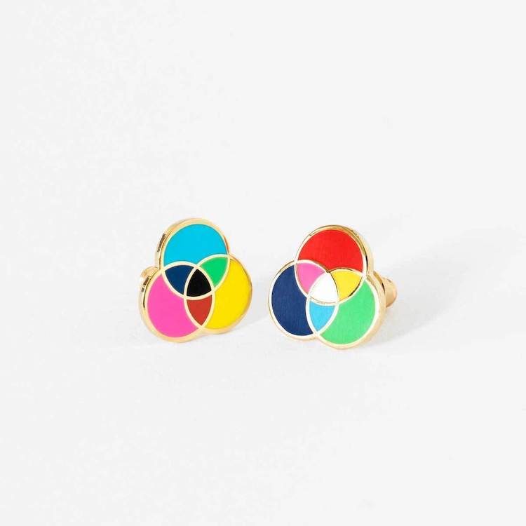 Artsy Mismatched Earrings by Yellow Owl Workshop
