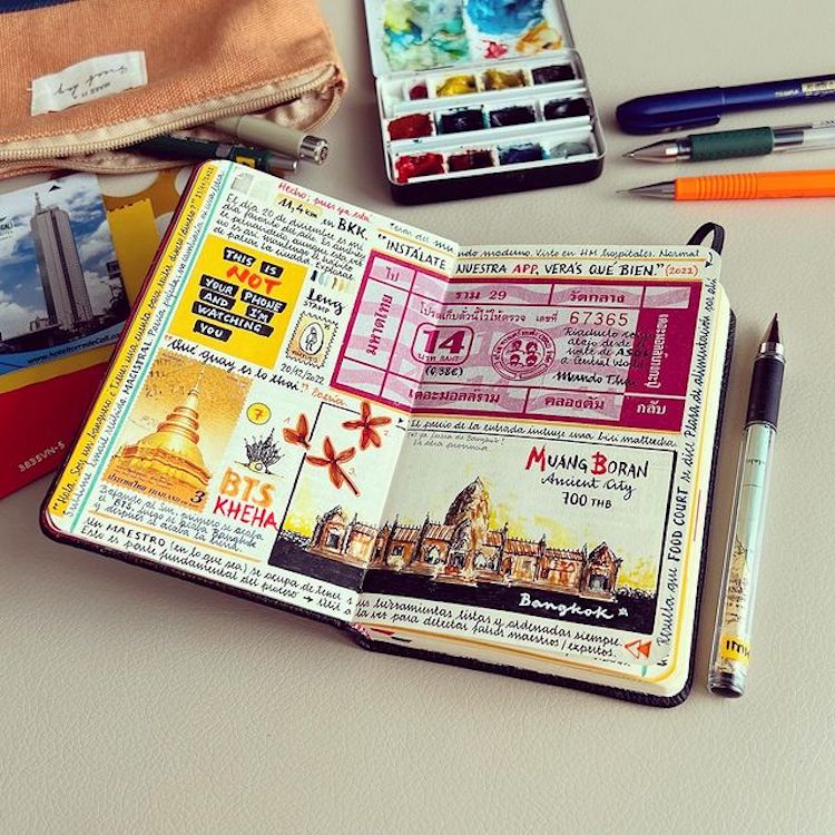 Creative Travel Sketchbooks by Jose Naranja