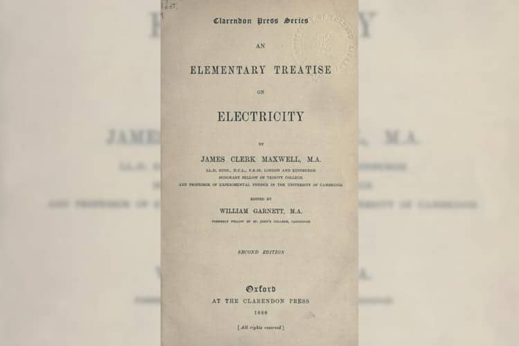 Cover of "An Elementary Treatise on Electricity"