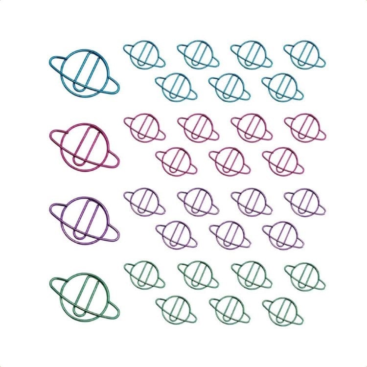 Planet Shaped Paper Clips