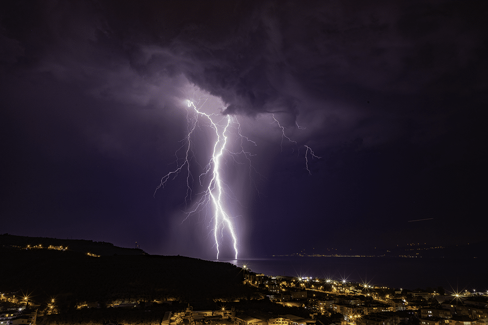 Lightning Storm in Turkey by Ugur Ikizler