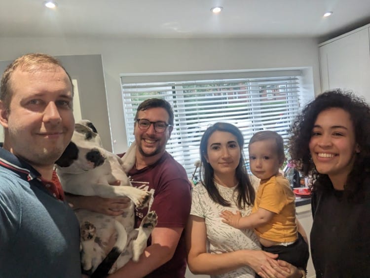 Ukrainian and UK host family 