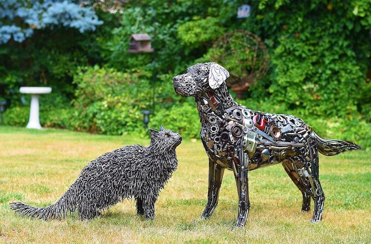 Upcycled Metal Sculptures by Brian Mock