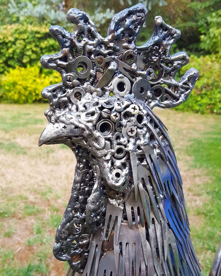 Upcycled Metal Sculptures by Brian Mock