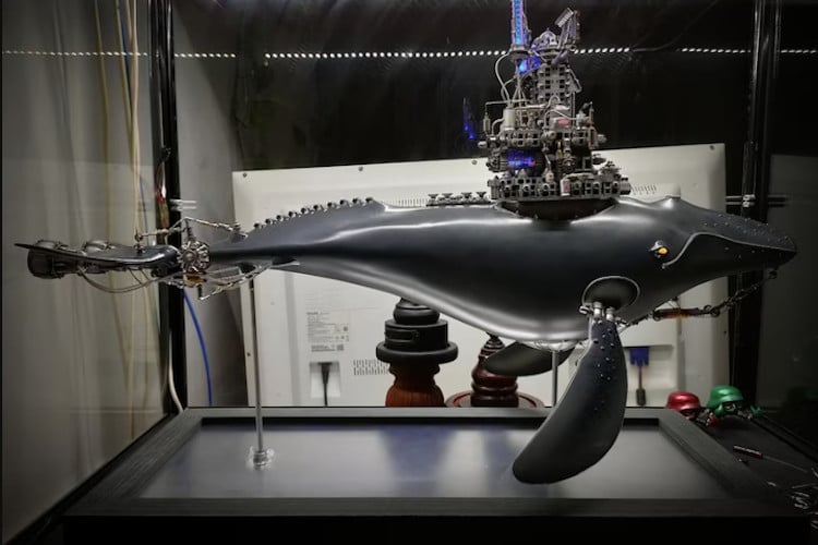 The Whale City Mechanical Mutant sculpture by MCA Studio