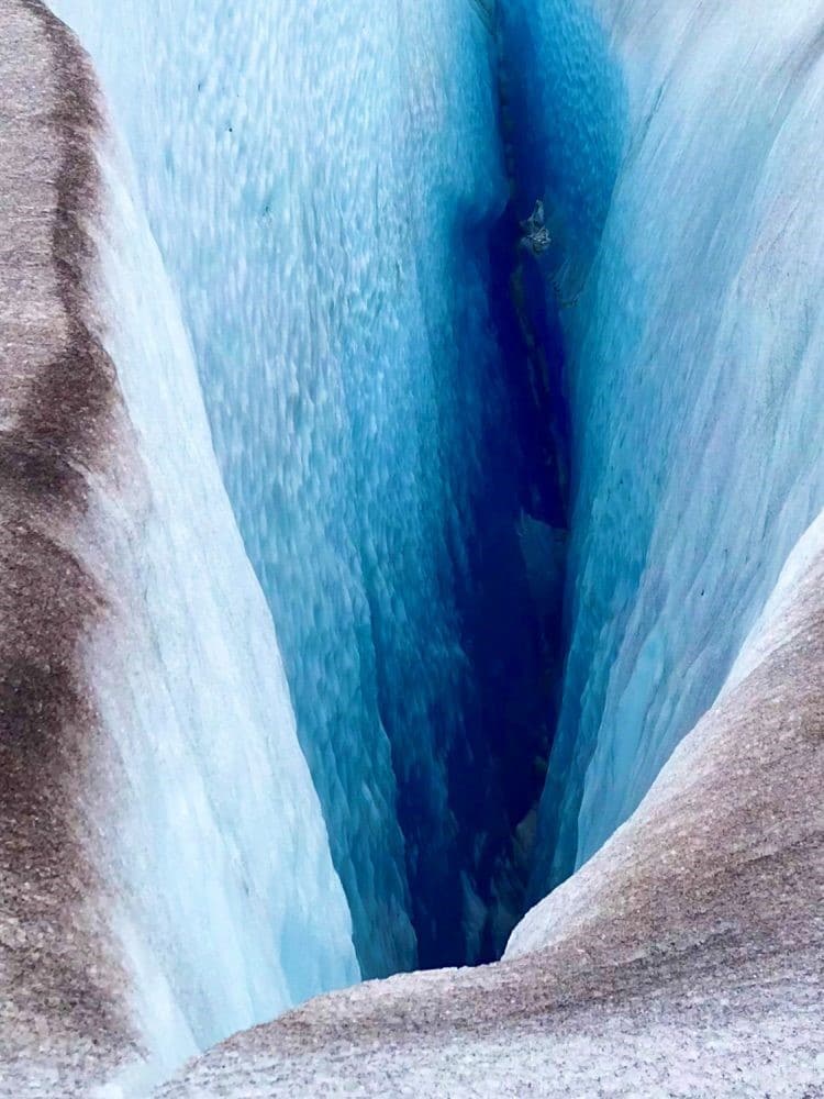 빙하의 추상 사진