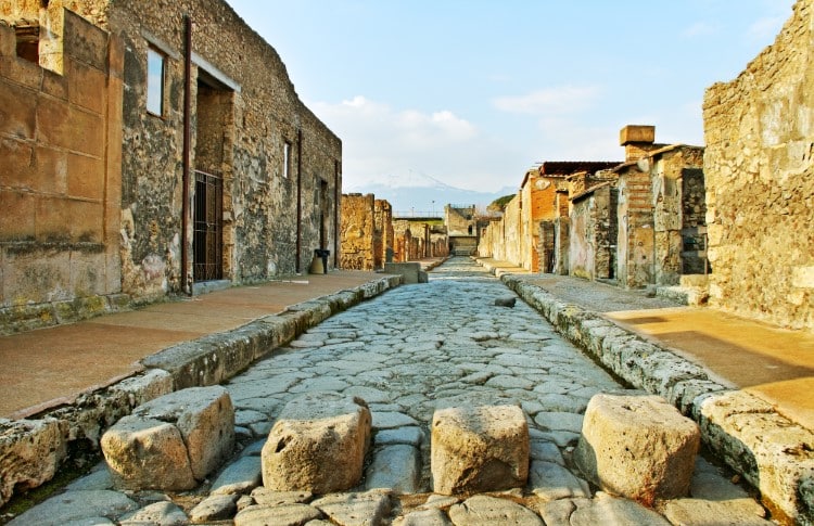 Roads in Pompeii
