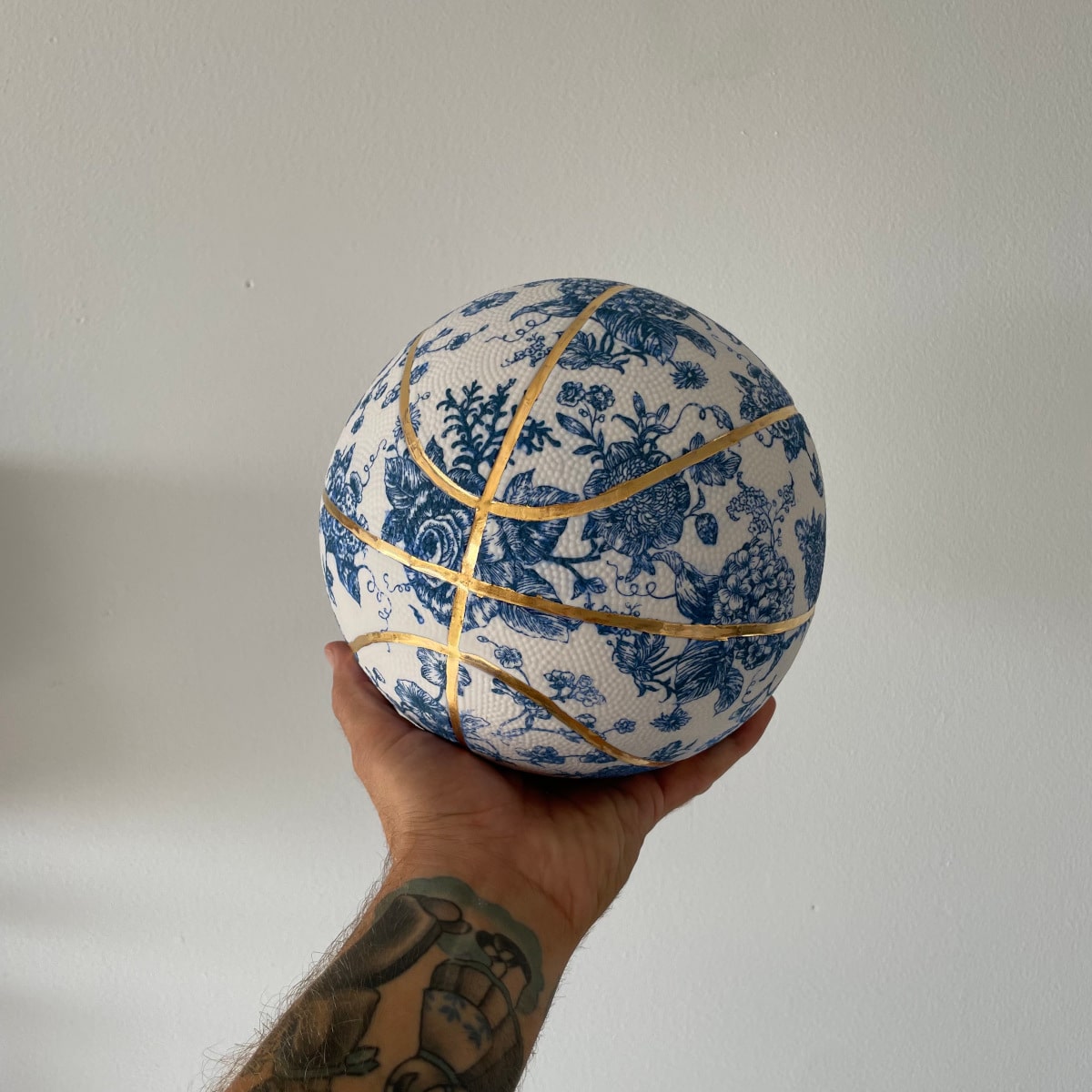 basketball made of porcelain by Brock DeBoer