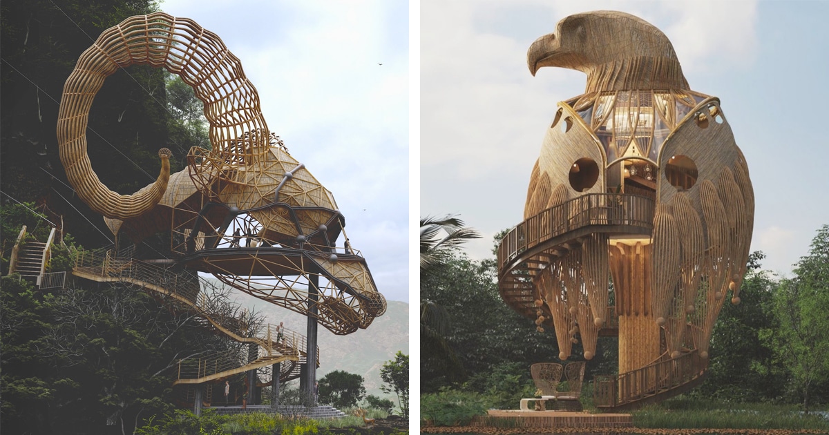 Massive Animal-Shaped Architecture Taking Inspiration From Their Natural Surroundings