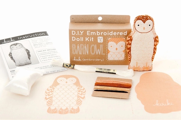 Animal Embroidery Kit by Kiriki Press