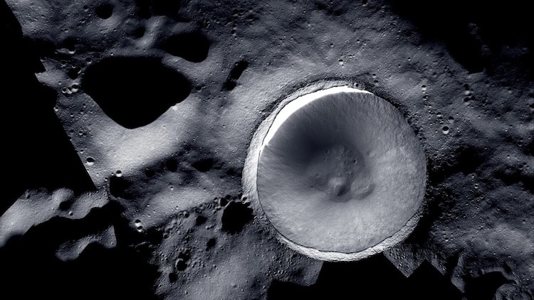 Photo of a Crater on Moon That is Larger Than the Grand Canyon