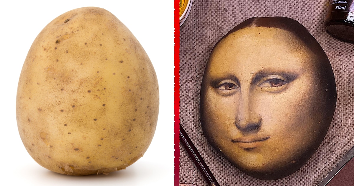 Creating the Mona Lisa out of Monalisa potatoes