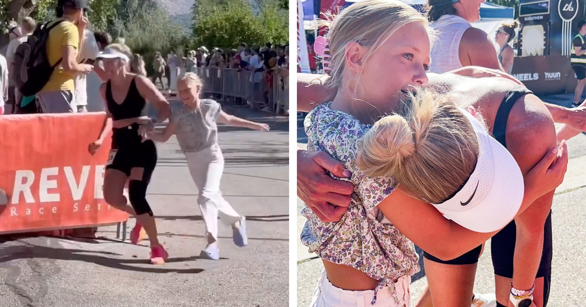 10-Year-Old Girl Jumps From Sidelines to Help Struggling Marathoner Mom Finish the Race