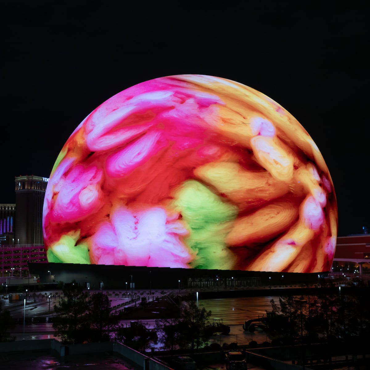 Art Installation at the Sphere in Las Vegas by Refik Anadol