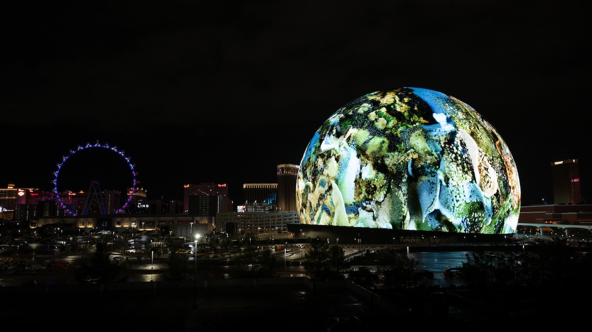 Art Installation at the Sphere in Las Vegas by Refik Anadol