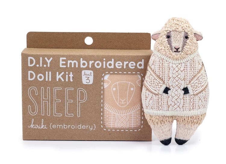 Animal Embroidery Kit by Kiriki Press