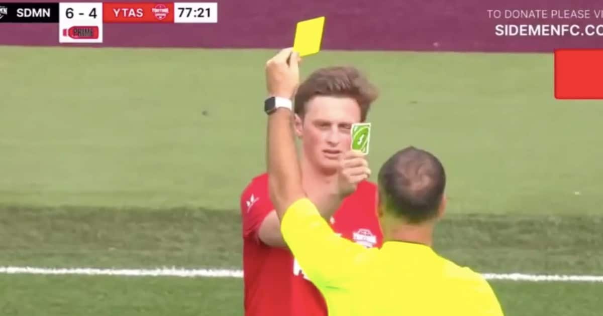 Player Pulls Out UNO Reverse Card After Getting Yellow Card