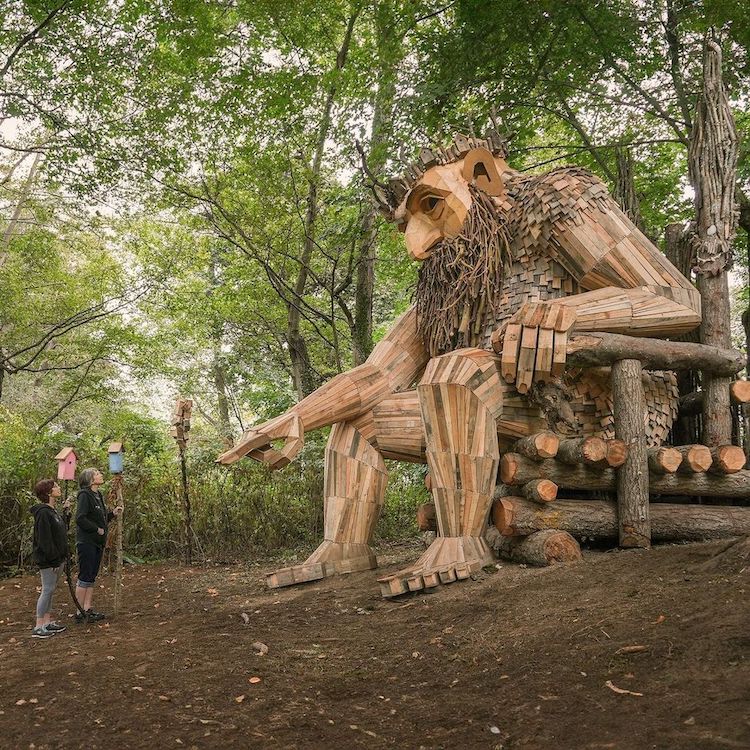 Troll Sculptures in Washington State