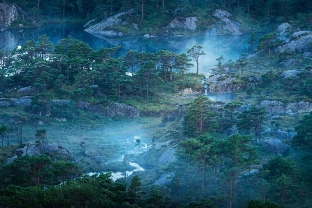 Landscape of an island in the west of Norway