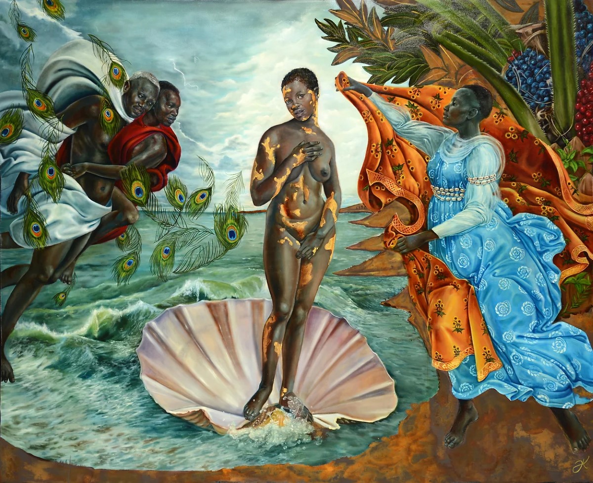 Birth of Oshun by Harmonia Rosales