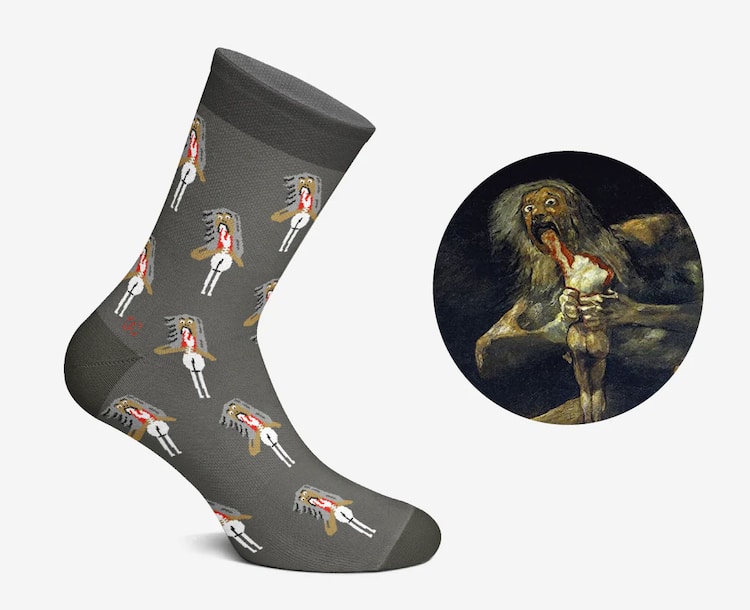 Saturn Devouring His Son socks