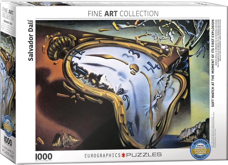 Melting clock jigsaw puzzle