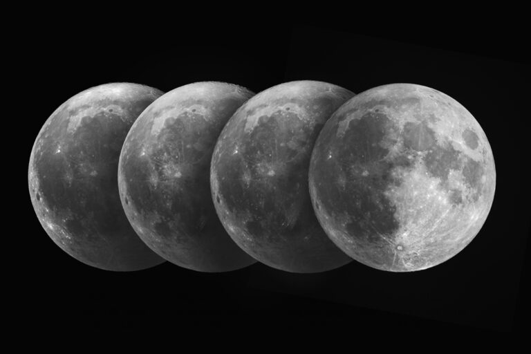 Astrophotographer Captures the Four Supermoons of 2023