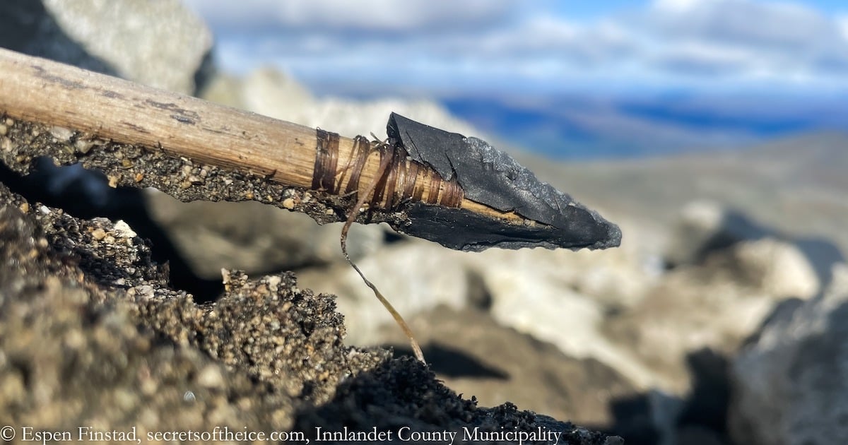 3,000-Year-Old Bronze Age Arrow is Discovered at Melting Ice in Norway