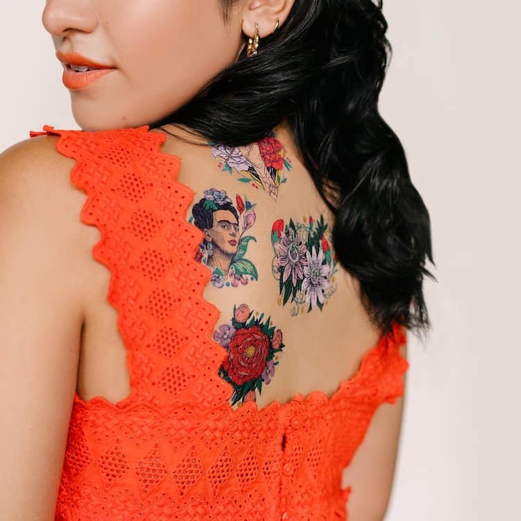 Frida Kahlo Temporary Tattoos