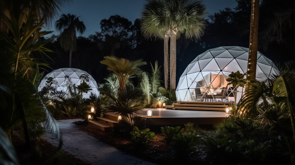 lulu glamping geodesic domes