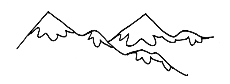 How to Draw a Mountain - Easy Drawing Art