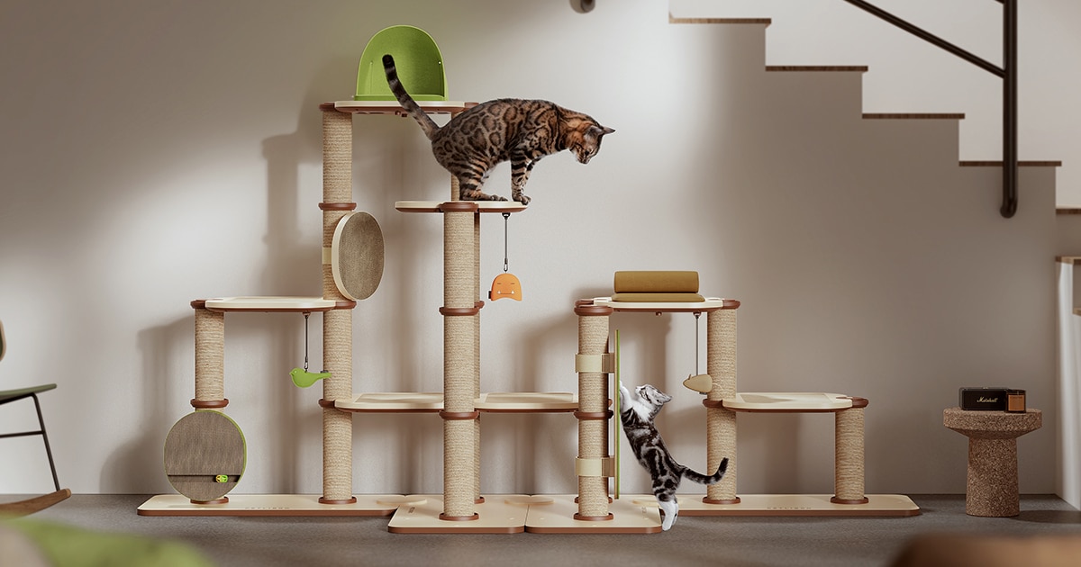 Stylish Cat Furniture Can Be Reconfigured Different Ways for Endless Fun