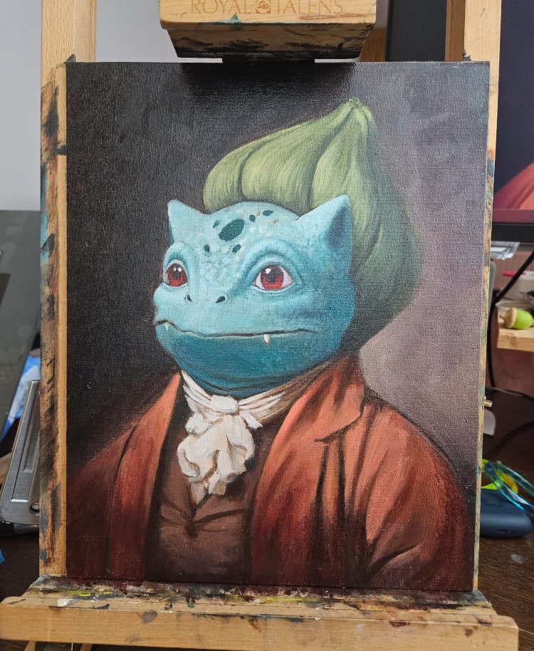 Bulbasaur as a Renaissance Painting