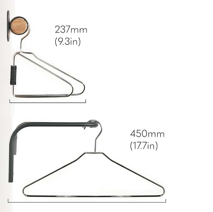 Clever Coat Hanger Folds in Half to Save Space in Your Closet