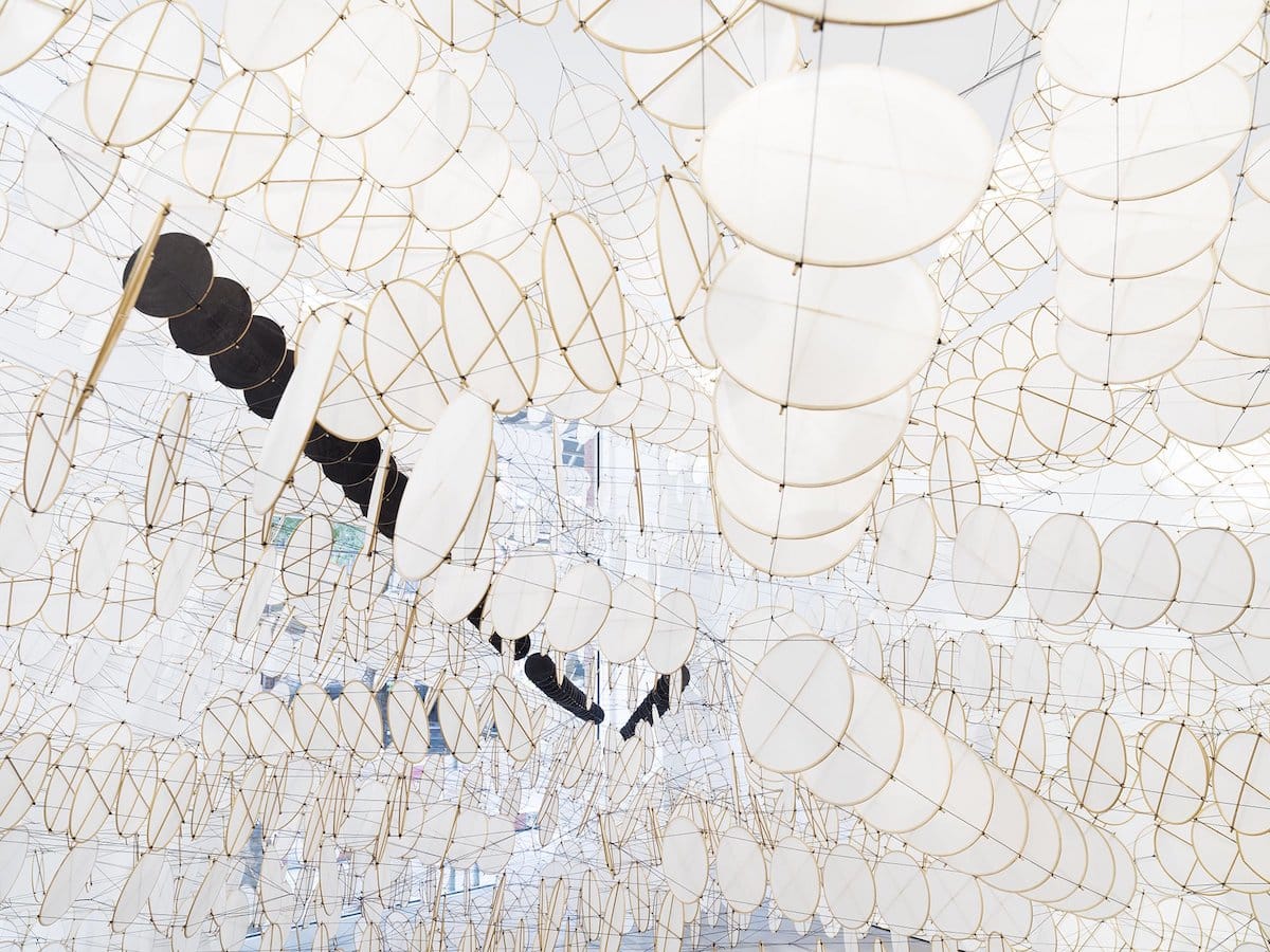 Kite Installation by Jacob Hashimoto