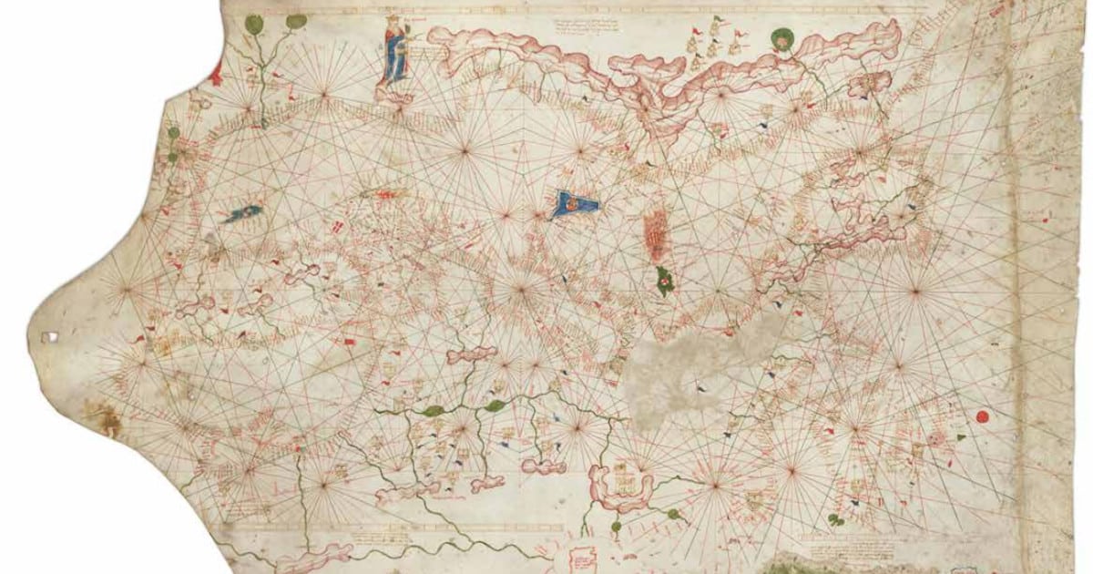 Antique Map Acquired at Estate Sale Turns Out to Be an Extremely Rare 14th-Century Portolan Chart