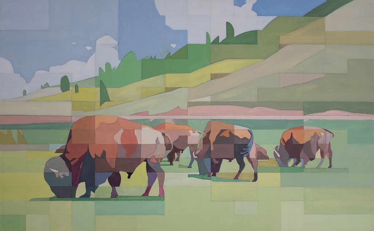 Grid Paintings by Stelios Pupet