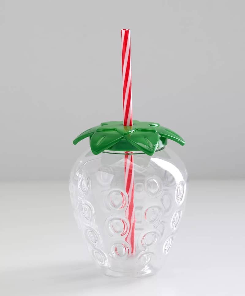 strawberry tumbler cup