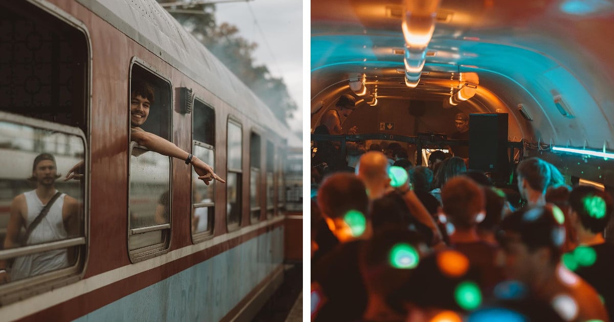 Functional German Train Transforms Into a Moving Techno Club for One Night