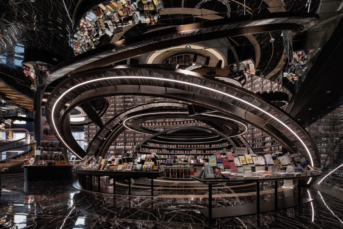 Futuristic Bookstore in China by X+Living