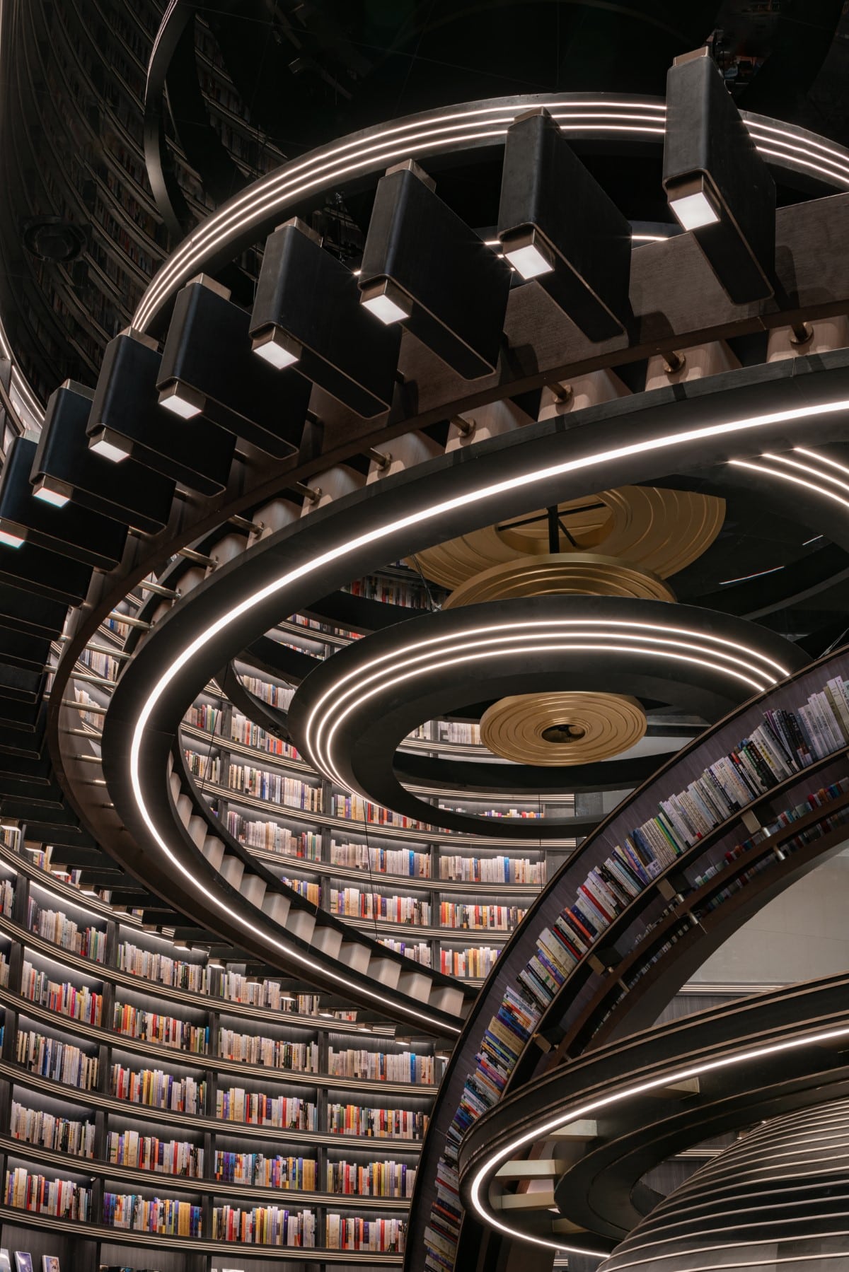 Futuristic Bookstore in China by X+Living