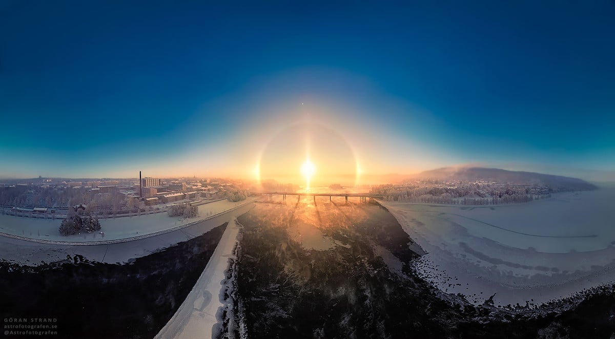 Sun Halo at 63 degrees by Goran Strand