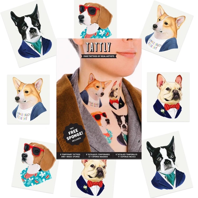 Temporary Dog Tattoos by Tattly