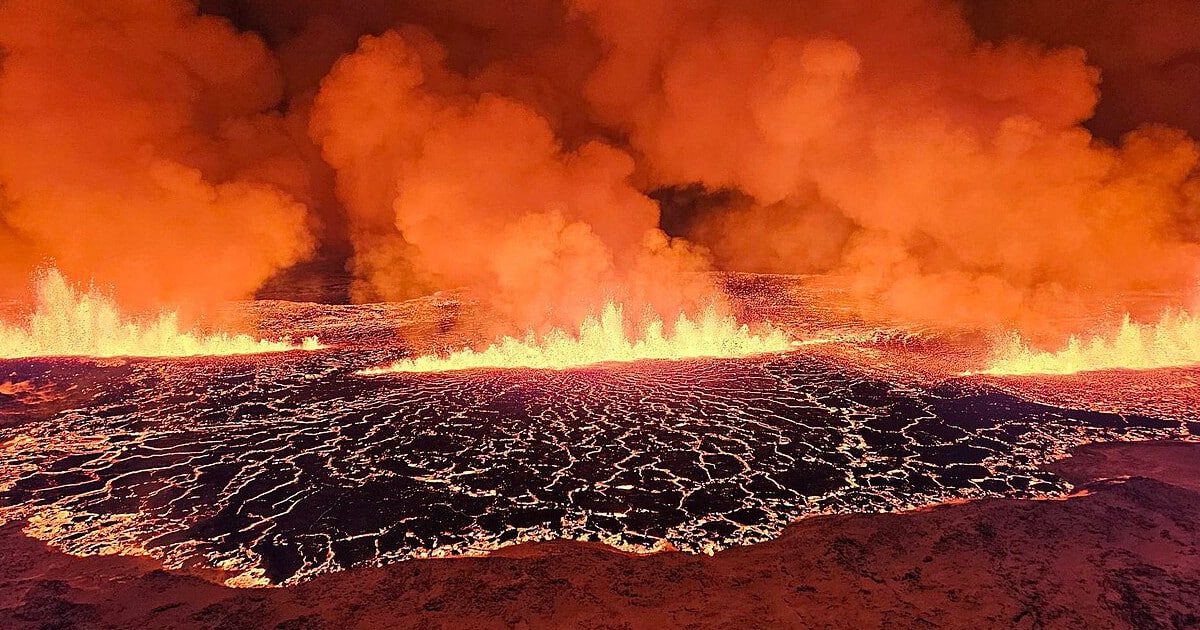 Fiery Photos of Iceland’s Volcano Eruption Show a Surreal Display of Lava and Smoke