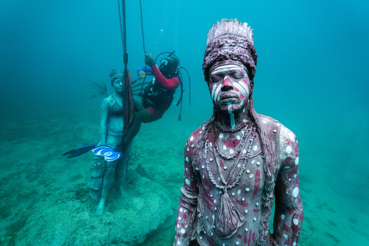 Underwater Sculptures for Jason deCaires Taylor's Grenada Underwater Installation