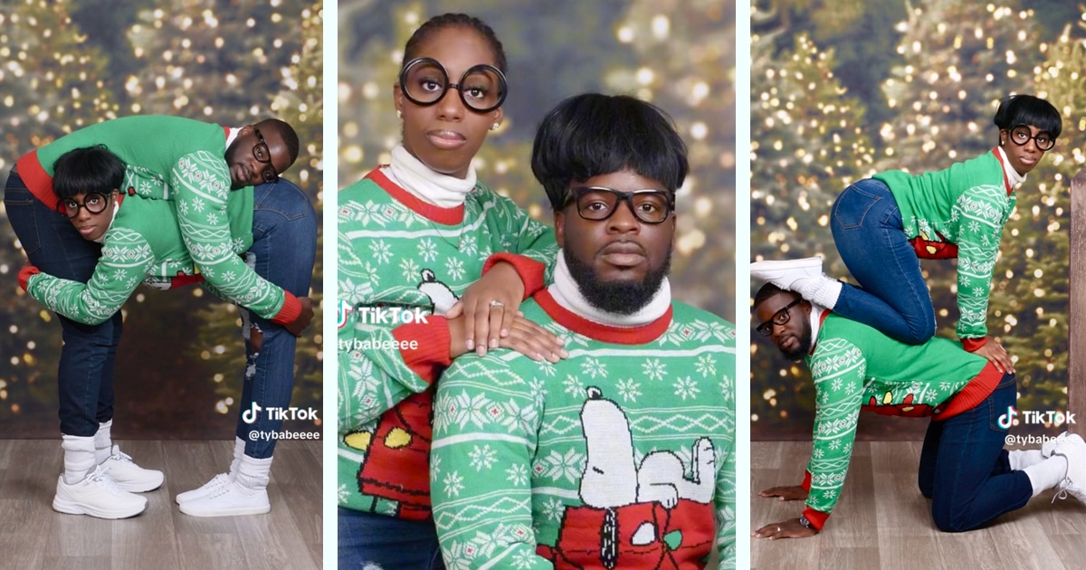 TikTokers Take Awkward Holiday Portraits at JCPenney's
