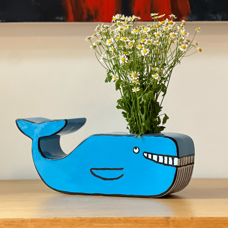 La Baleine Whale Sculpture by Jean Jullien